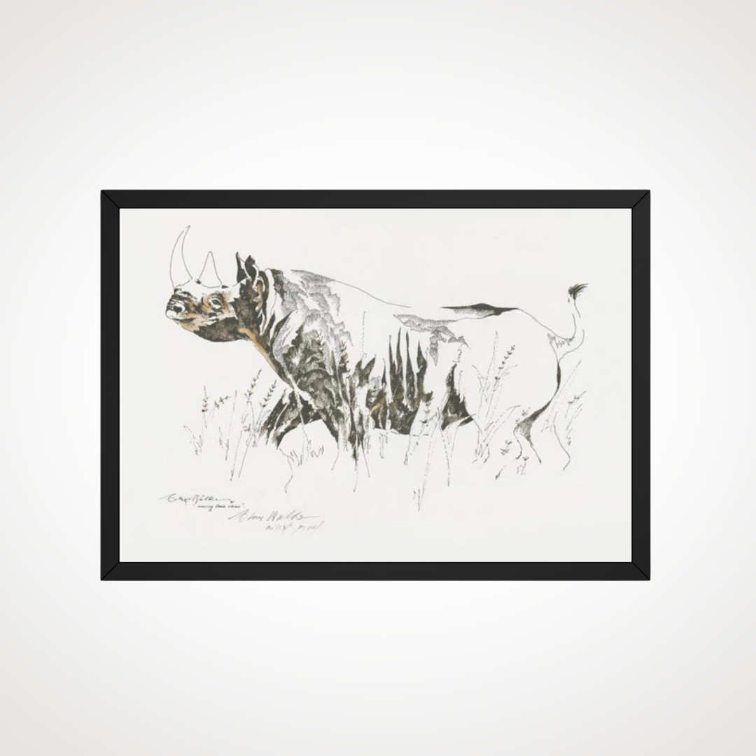 Big 5 Wild Life Print, Rhino