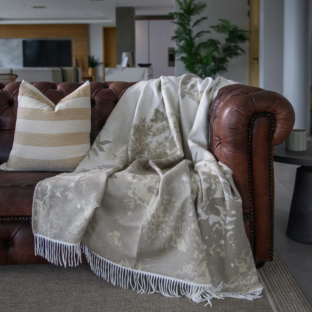 Bella Vita - Dappled Leaves Throw by Aranda