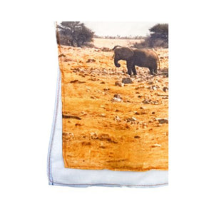 Short Silk Scarf, Elephant