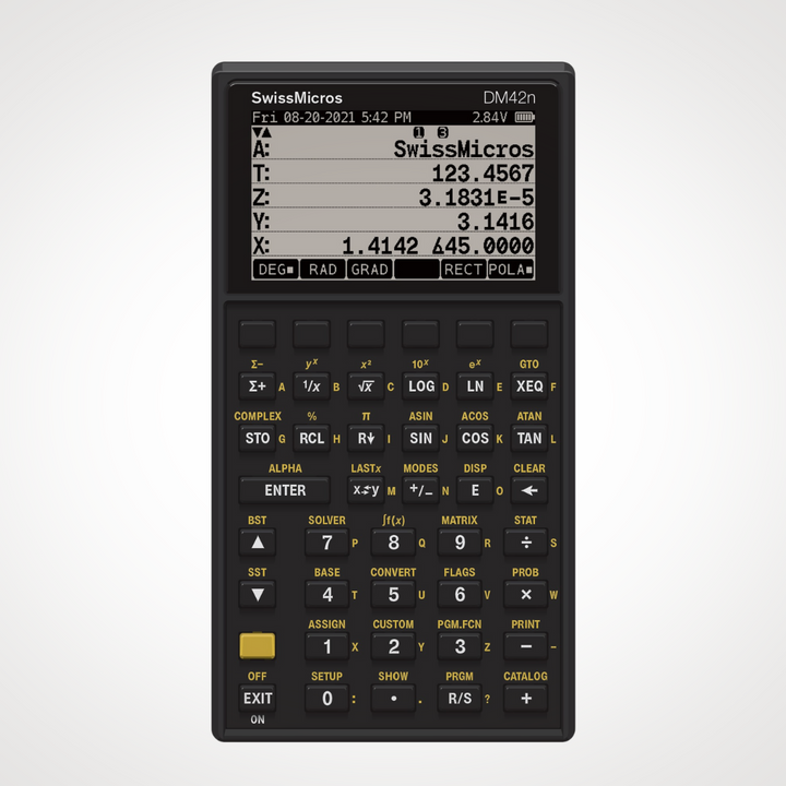 RPN Calculator Model DM42n by Swissmicros