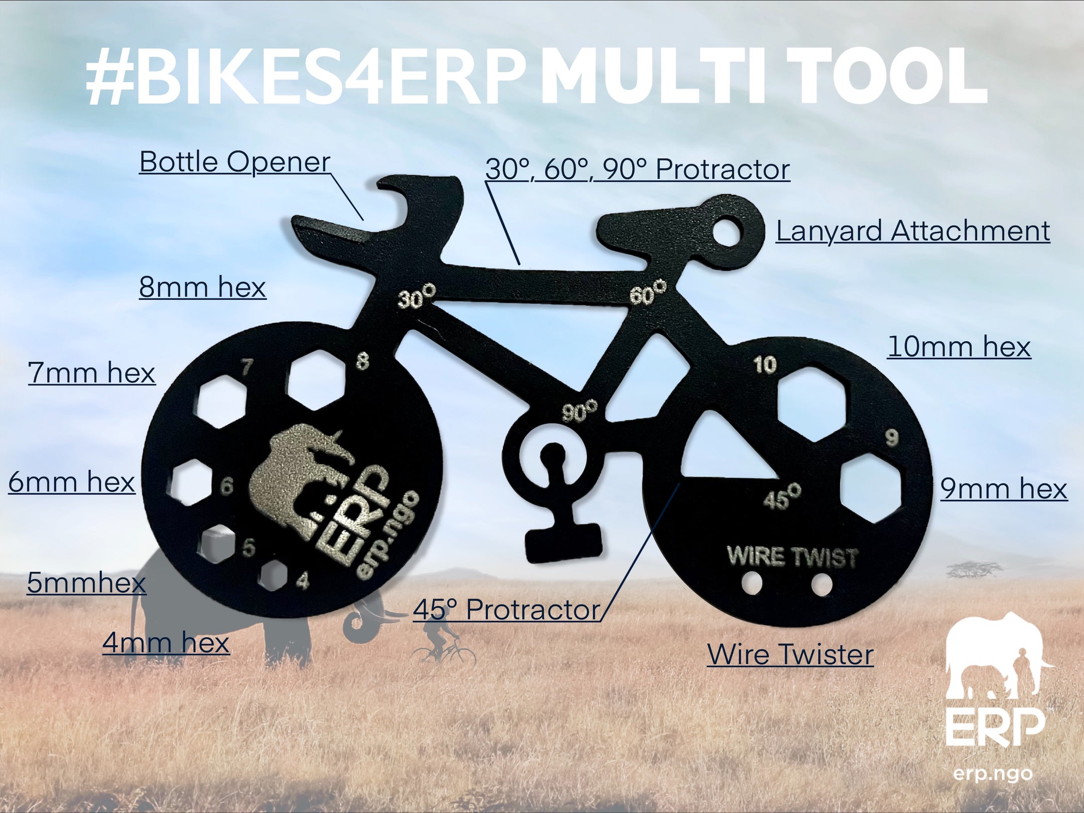 ERP Bicycle 12-in-1 Multitool