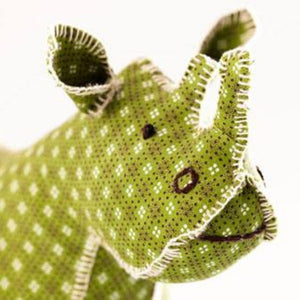 Handcrafted Plush Rhino