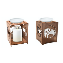 Load image into Gallery viewer, ERP Branded Wooden Oil Burner with Rhino design.