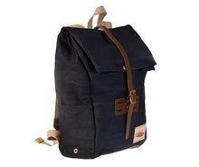 Load image into Gallery viewer, Brown Roll Top - Denim/Twill Waxed Bag